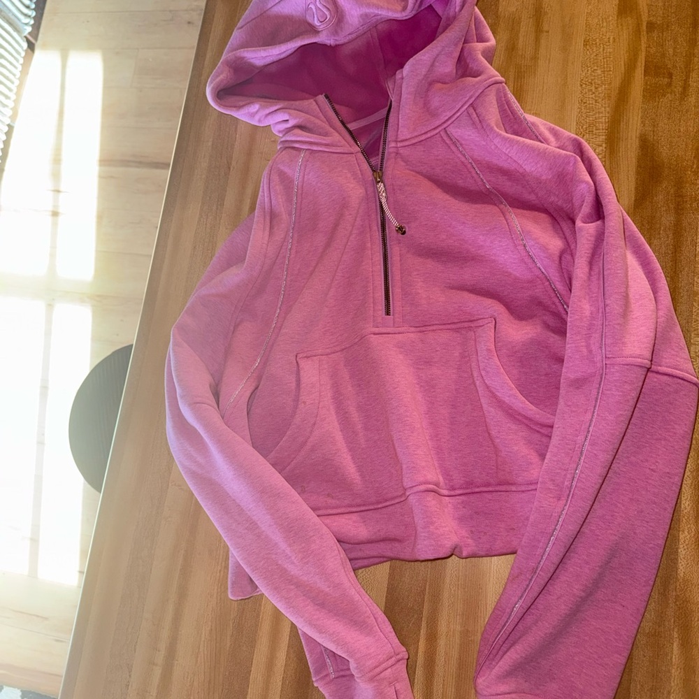 lululemon athletica Pink Half-Zip Hoodie